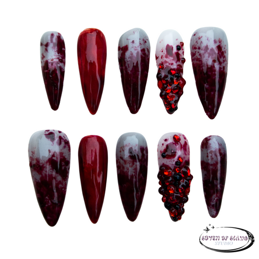 Jeweled Blood Splatter Set